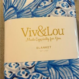 Blue Floral Blanket